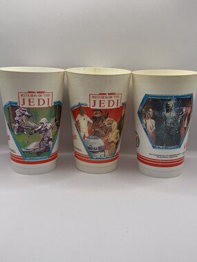Vintage Return Of The Jedi 7-11 Cups 1983